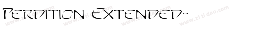 Perdition Extended字体转换